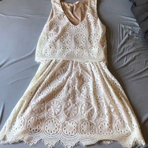White lace dress